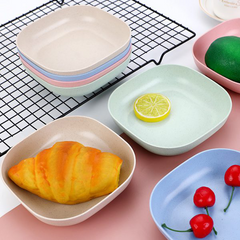 10Pcs Plates Set with Holder (Random Colors)