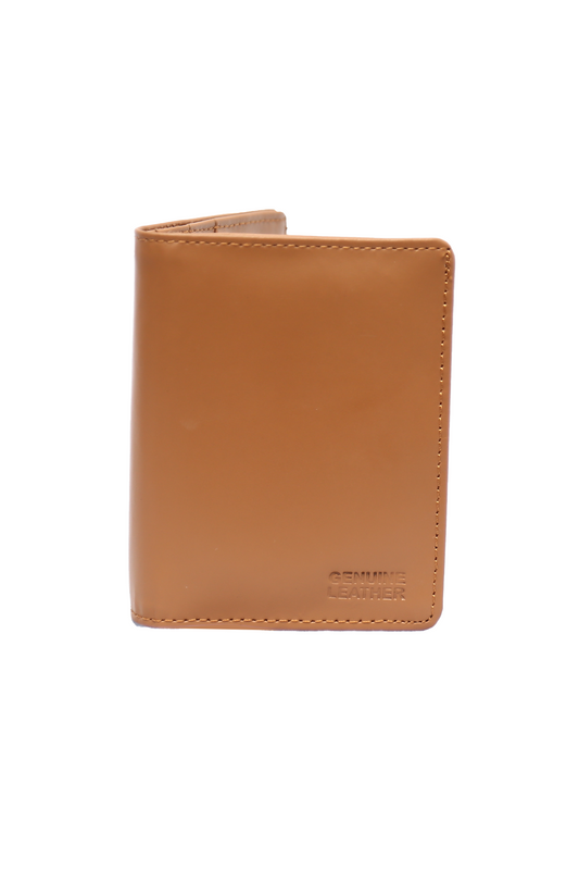 Bifold Genuine Leather - Mustard Brown