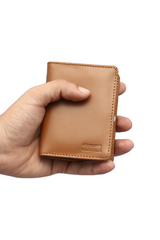 Bifold Genuine Leather - Mustard Brown