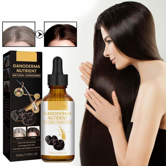 Anti-greying Hair Serum, Organic Ganoderma, Darkens Your Hair Naturally Without Damaging - 30ml