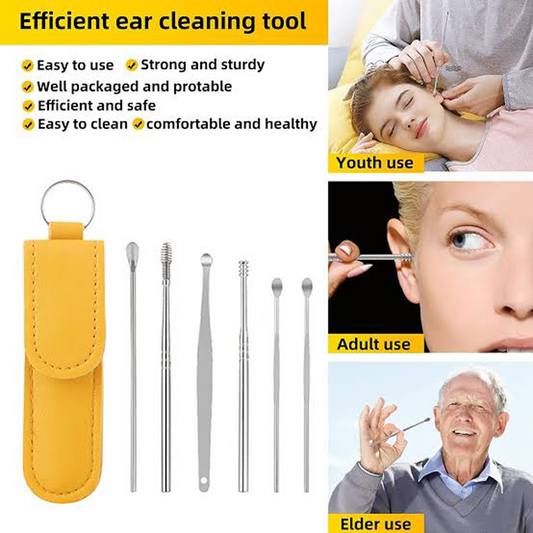 Imported Ear Cleaner Tools with Storage Box - 6Pcs