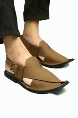 Peshawari Chic Sandal - Greenish Brown