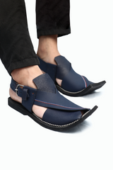 Peshawari Sultan Sandal - Royal Blue