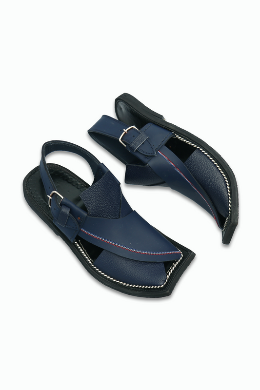 Peshawari Sultan Sandal - Royal Blue