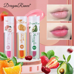 Dragon Ranee Lip Care Oil Natural Moisturizing Long Lasting Nourishing Lip Balm- 3 Pcs Set