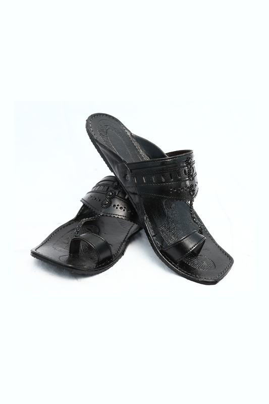 Kolhapuri Chappal - Black