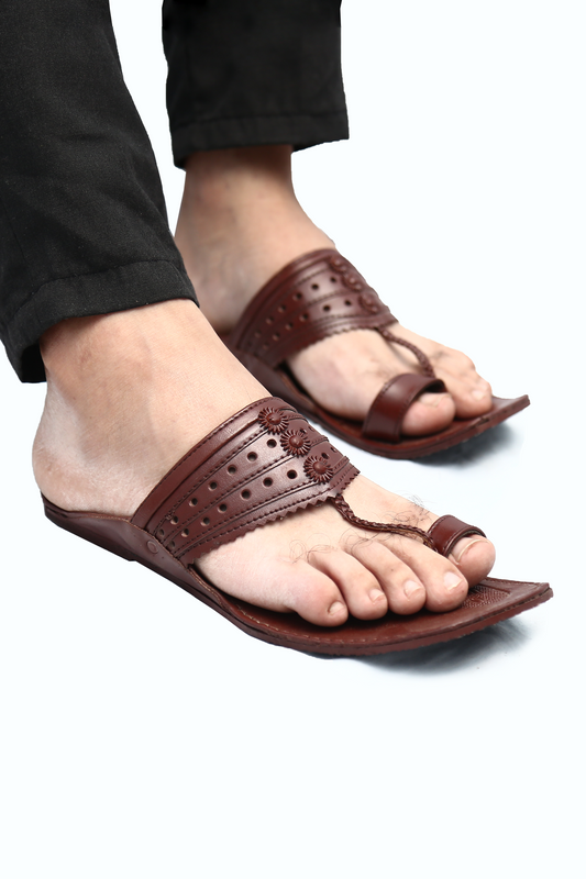 Kolhapuri Chappal - Brown