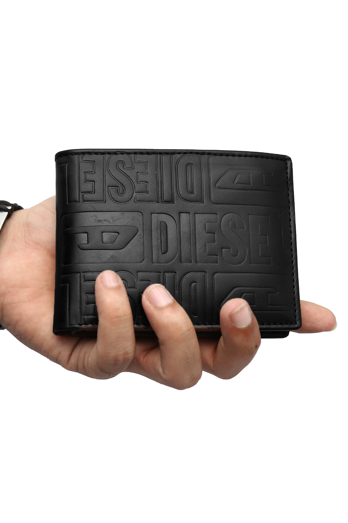 Bifold Diesel 100% Leather - Black