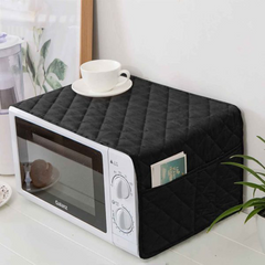 Quilted Microwave Oven Cover With Side Pockets