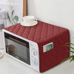 Quilted Microwave Oven Cover With Side Pockets