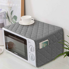 Quilted Microwave Oven Cover With Side Pockets