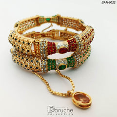 Gold Plated Openabel Bangles (BAN-0022)