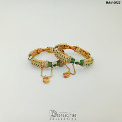 Gold Plated Openabel Bangles (BAN-0022)