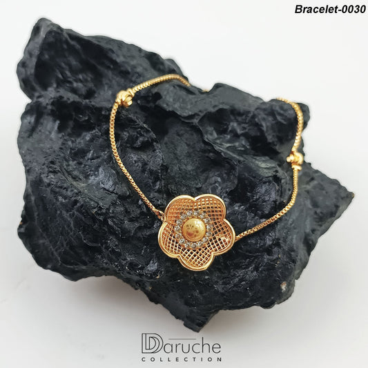 Gold Plated Zircon Stone Bracelet