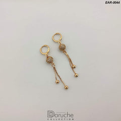 Gold Plated Zircon Stone Earrings (EAR-0044)