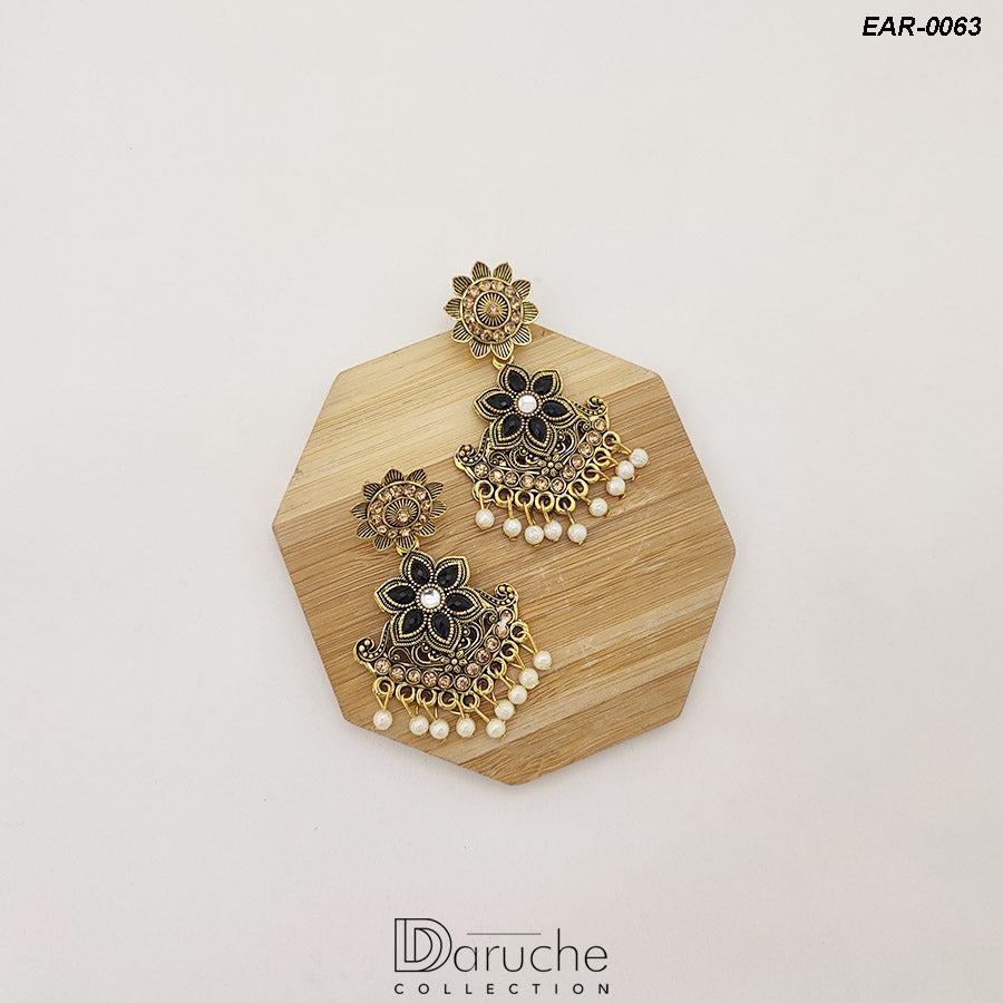 Gold Plated Manjoos Earrings (EAR-0063)