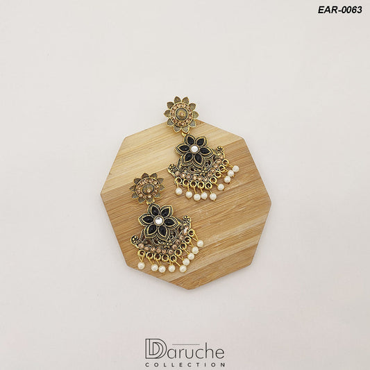 Gold Plated Manjoos Earrings (EAR-0063)