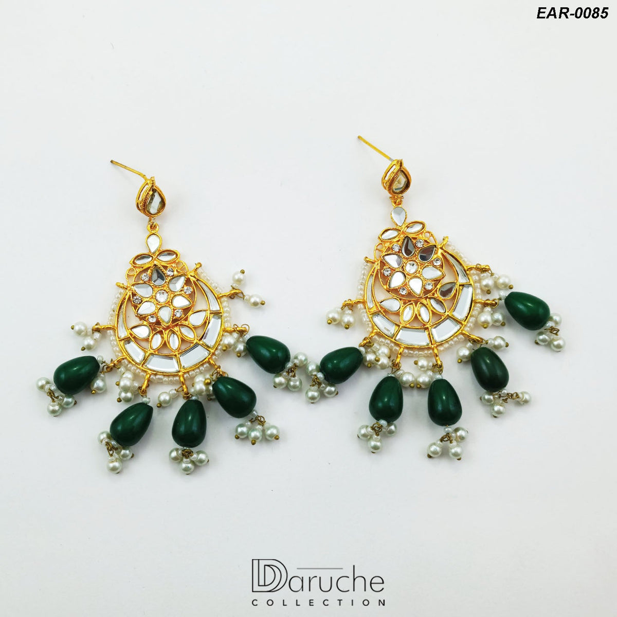 Gold Plated Kundan Earrings