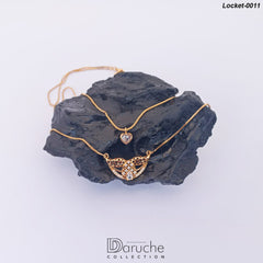 Gold Plated Cubic Zircon Stone Locket