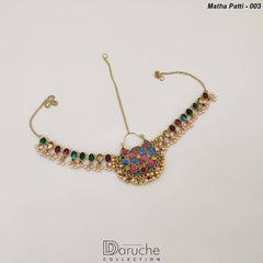 Gold Plated Naurattan Matha Patti (Copy)