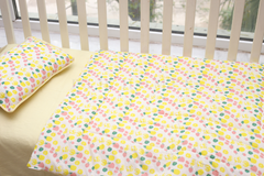 Melon & Cherry - 3 Pcs Crib's Bedding Set