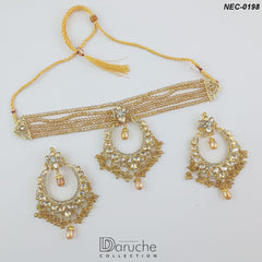 Gold Plated Zircon Stone Necklace Set