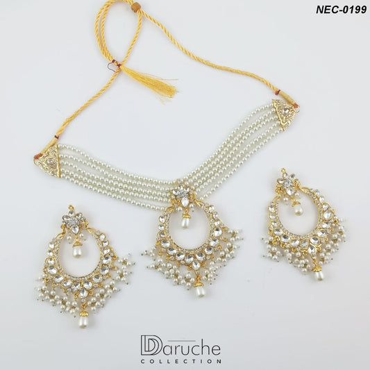 Gold Plated Zircon Stone Necklace Set