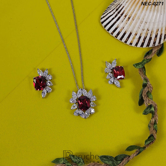 American Diamond Necklaec Set