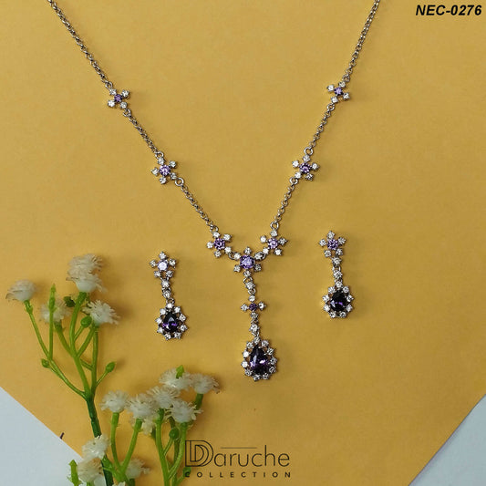 American Diamond Necklace Set