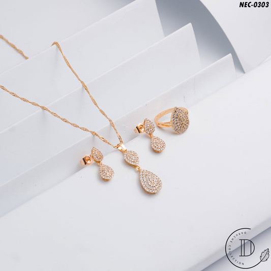 Stunning Gold Plated Necklace Set