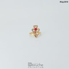 Gold Plated Cubic Zircon Ring (Ring-0018)