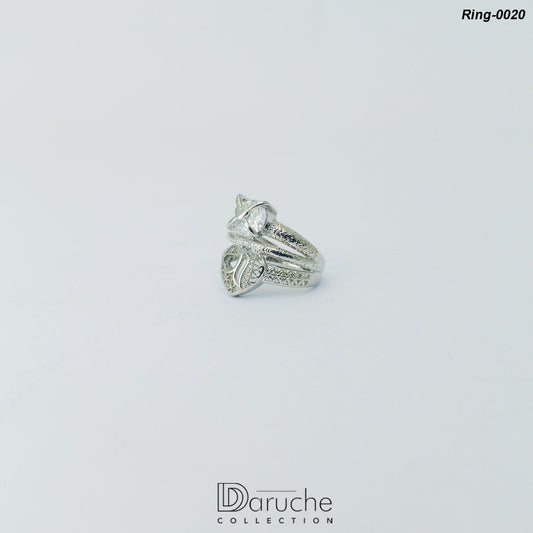 Silver Plated Zircon Stone Ring (Ring-0020)